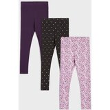 Sinsay Pamučne tajice s cvjetnim motivom i točkicama 3 pack | shoptok.hr