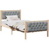  Okvir za krevet Svijetlo siva 90 x 200 cm tkanina | shoptok.hr