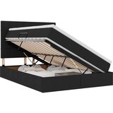  Postelja s shranjevanjem Črna 140 x 190 cm Umjetno usnje, (5000105115) | Shoptok.si
