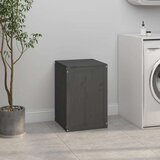  Zaboj za perilo siv 44x44x66 cm trdna borovina, (20704850) | Shoptok.si