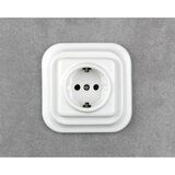  Elhard - Keramička retro kućna utičnica SCHUKO 230 V bez okvira, bela | Eponuda.com