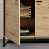 Bessagi Home komoda fosca, hrast, črna | Shoptok.si