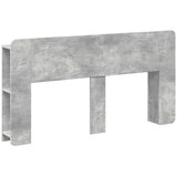  Glava kreveta s ormarićem Betonska siva Konstruirano drvo - Betonska siva 160 cm | shoptok.hr