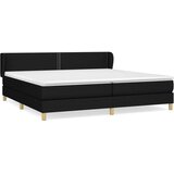  Box spring postelja z vzmetnico črn 200x200 cm blago, (20726472) | Shoptok.si