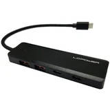 5in1 Hub2x USB-A, 2x USB-C,1x USB-C for PSU