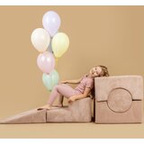 MeowBaby Igralište od krem korduro pjene 45x170x30 cm Montessori - | shoptok.hr