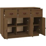  Komoda smeđa boja meda 100 x 40 x 75 cm od masivne borovine | shoptok.hr