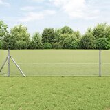vidaXL Varjena Žična Ograja z 13 Stebri 0.4x50 m Pocinkano Jeklo Cene