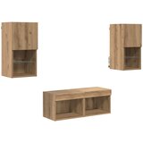 TV zidni ormari Zidne 4 pcs Umjetnički hrast Konstruirano drvo | Eponuda.com