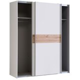 XORA Omara Z Drsnimi Vrati Tess, Bela, Barva Hrasta | Shoptok.si