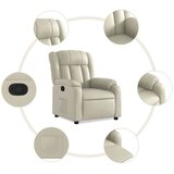 vidaXL Naslonjač od umjetne kože krem | shoptok.hr