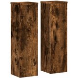 Furnova Stojalo za rastline 2 kosa dimljeni hrast 17x17x60 cm inž. les, (22014391) | Shoptok.si