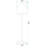 Toolight Noćna svijetiljka APP1358-T crna | shoptok.hr