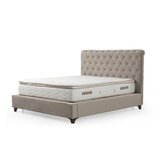 Hanah home deluxe set 160 x 200 v2 beige dvostruki dušek, baza i uzglavlje) Cene