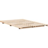  Krevet s daskama Smeđa 140 x 190 cm Masivna borovina | shoptok.hr