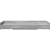  Krevetna konstrukcija Siva Sonoma 75 x 190 cm Konstruirano drvo | shoptok.hr