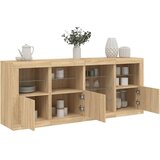  Komoda s LED svjetlima boja hrasta sonome 164 x 37 x 67 cm | shoptok.hr