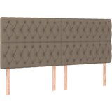 Maison Chic Posteljno vzglavje - Vzglavna omarica 4 kosa taupe 100x7x78/88 cm blago, (22077760) | Shoptok.si