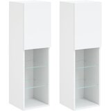 TV ormarići s LED svjetlima 2 kom bijeli 30,5 x 30 x 102 cm | Eponuda.com