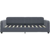  Dnevna postelja z vzmetnico temno siva 90x190 cm žamet | Shoptok.si