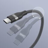 Anker usb tip-c kabl m/m 1.8m, za super brzo punjenje 240W/480Mbps, pleteni, crni | ePonuda.com