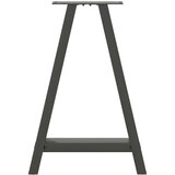 vidaXL noge kavne mizice a-oblika 2 kosa antracit 60x(72-73) cm jeklo | Shoptok.si