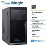 PCPLUS Magic Ryzen 5 5600GT 16GB 1TB Windows 11 PRO namizni računalnik | Shoptok.si