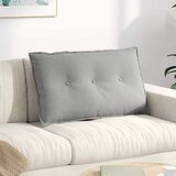  Jastuk za leđa Svijetlo siva 80 x 50 cm Mikrofiber tkanina | shoptok.hr