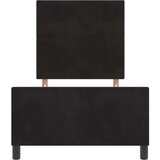  Postelja Črna 80x200 cm Velvet, (22049587) | Shoptok.si