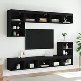 TV ormarići s LED svjetlima 2 kom crni 80x30x30 cm | Eponuda.ba