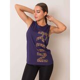 Fashion Hunters Fialový sportovní top Runner FOR FITNESS | Shoptok.si