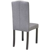  Jedilni stoli 2 kosa sivo blago, (20700603) | Shoptok.si