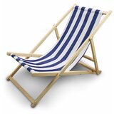 Shumee Vrtni ležalnik na plaži, zložljiv, lesen, močan, 120kg, (21214761) Cene