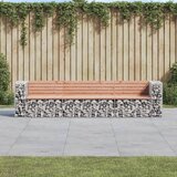 Vrtna klupa s gabionskim dizajnom 287x71x65,5 cm drvo duglazije | shoptok.hr