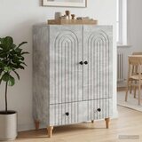  Kreveta Betonska siva 66 x 34,5 x 95 cm Konstruirano drvo | Eponuda.com
