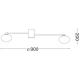 Ideal Lux led plafonski luster hermes 3xG9/3W/230V ø 90 cm beli | Eponuda.com