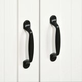  Komoda moderni stil 4 ladice 1 ormarić 105 cm x 40 cm x 76 cm bijela | shoptok.hr
