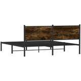 vidaXL Metalni okvir kreveta bez madraca boja hrasta 180x200 cm | shoptok.hr