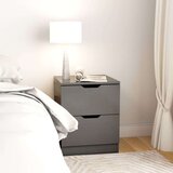  Nočna omarica 2 kosa siva 40x40x50 cm iverna plošča, (20732440) | Shoptok.si