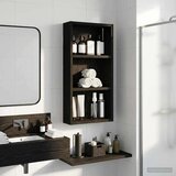  Kopalna stenska omarica s polico Črni Hrast 30 x 10 x 60,5 cm, (5000233364) | Shoptok.si