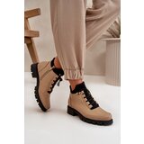 Boto Low Women's Boots Insulated Eco Leather Beige Erisabelle | Shoptok.si