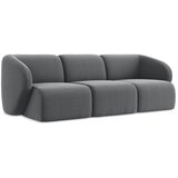 Makamii Siva žametna sedežna garnitura 244 cm Lani – | Shoptok.si