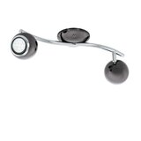 Eglo bimeda reflektor/2, led, gu10, 2x3w, 2x240lm, nikl crni/krom | shoptok.hr