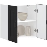 Maison Chic Kuhinjska stenska omarica - Kuhinjska omarica Kalmar črna inženirski les iu306, (22063763) | Shoptok.si