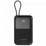 Canyon power bank OnPower 101 built-in cable 10000 mAh PD22.5W Black | ePonuda.com