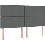  Krevet S LED lampica s pohranom Tamno siva 160 x 200 cm tkanina | shoptok.hr
