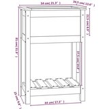  Sadilica s policom bijela 54 x 34 5 x 81 cm od masivne borovine | shoptok.hr