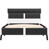  Za krevet od umjetne kože s LED svjetlom sivi 90 x 200 cm | shoptok.hr