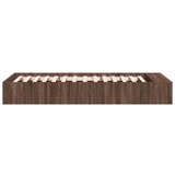 Okvir za krevet smeđi hrast 90 x 200 cm od konstruiranog drva | shoptok.hr