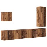 TV zidna jedinica Zidne 5 pcs Staro drvo Konstruirano drvo | shoptok.hr